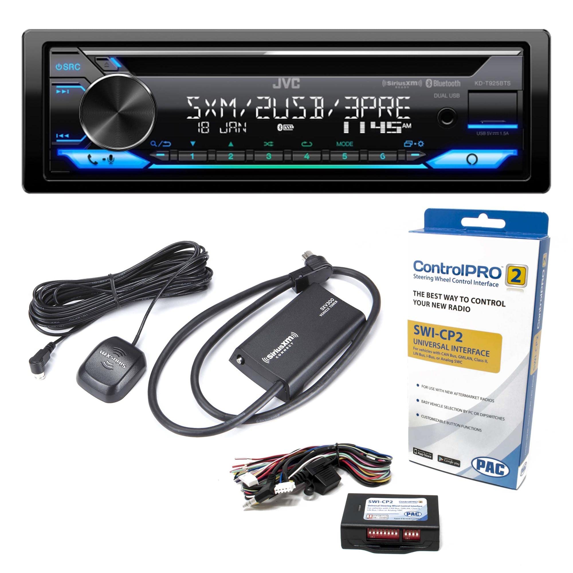 ビクターJVC JVC KD-SX980 CD/MP3 Receiver with CD changer controls at